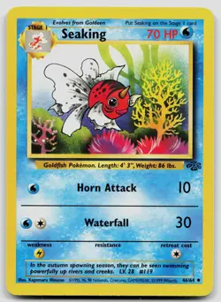 SEAKING 46/64 UNCOMMON JUNGLE POKEMON UNLIMITED NM - Image 1
