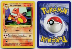 CHARMELEON 24/102 UNCOMMON BASE SET UNLIMITED POKEMON LP - Image 3