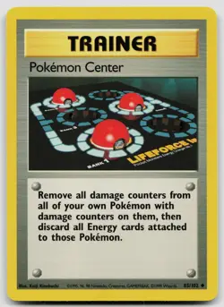 POKEMON CENTER 85/102 UNCOMMON BASE SET UNLIMITED POKEMON LP - Image 1