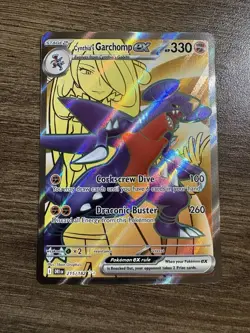 Pokemon Cynthia's Garchomp EX 215/182 Sv10: Destined Rivals Ultra Rare Holo - Image 1