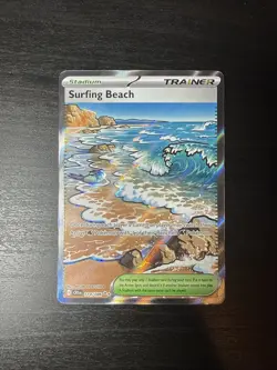 Surfing Beach Full Art [NM] - ME04: Chaos Rising 114/086 Pokemon TCG - Image 1