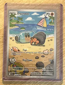 Pokemon Dwebble 129/086 Sv: Black Bolt IR Full Art NM - Image 1