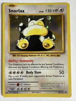 Pokemon TCG - Snorlax - XY179 - Holo - Rare - XY Promo [Heavily Played] - Image 1