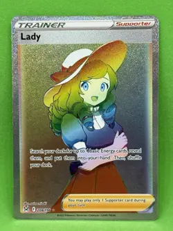 Lady 208/196 - NM - Pokemon Lost Origin - Rainbow Secret Rare - Image 1