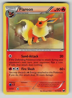 Flareon 12/108 Uncommon Dark Explorers Pokemon MP - Image 1
