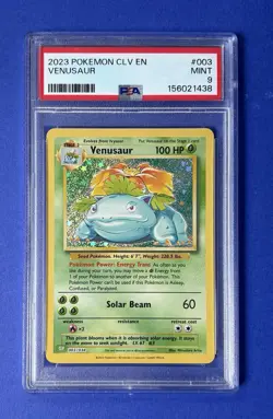 2023 Pokemon CLV EN Venusaur #003 PSA 9 MINT - Image 1