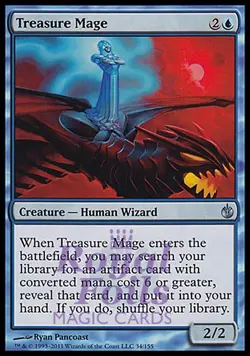 Treasure Mage 1x FOIL MBS MTG Mirrodin Besieged Uncommon NM blue - Image 1