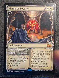Virtue of Loyalty / Ardenvale Fealty - Showcase - Wilds of Eldraine (MTG) - Image 1