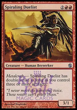 Spiraling Duelist 4x FOIL MBS MTG Mirrodin Besieged Uncommon MINT red - Image 1