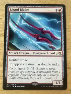 Lizard Blades #153 (NM) Kamigawa Neon Dynasty NEO Magic MTG - Image 1