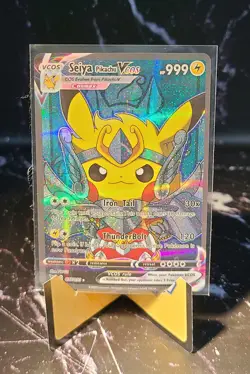 Seiya Pikachu VCOS 037/055 Full Art Holo Pokemon Card - Image 1
