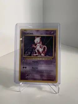 Pokemon TCG Mewtwo XY 51/108 Holo Rare 130 HP Psychic Basic Card 2016 EN - Image 1