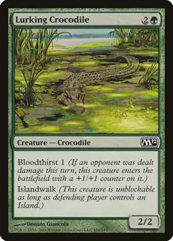 MTG Lurking Crocodile ** Magic 2012 ** English - Image 1