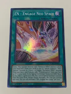Yugioh - En Engage Neo Space x 3 - 1st Edition - Super Rare NM - Free Holo Card - Image 3