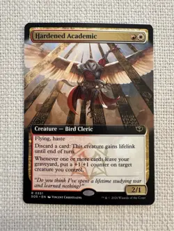 Hardened Academic Extended Art Secrets of Strixhaven R0351 MTG Magic NM - Image 1