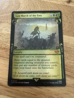 Last March of the Ents - Showcase Scrolls *Foil* Universes Beyond LOTR 0623 MTG - Image 1