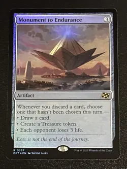 MTG Aetherdrift Monument to Endurance Foil 0237 NM Rare - Image 1