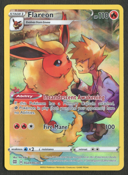 Pokemon TCG: Flareon TG01/TG30 Brilliant Stars Trainer Gallery - Image 1