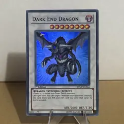 Yugioh Dark End Dragon 1st Edition Super Rare RYMP-EN066 LP - Image 1