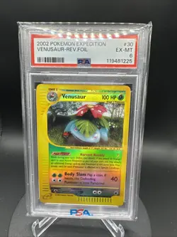 2002 Pokemon Expedition Venusaur Reverse Foil 30/165 PSA 6 - Image 1