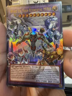 Yugioh Wake Up Your Elemental HERO 1st Edition Ultra Extended Art RA05-EN142 - Image 2