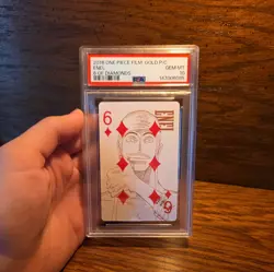 PSA 10 GOD ENEL GOLD PLAYING CARDS 6 OF DIAMONDS 2016 ONE PIECE FILM 💎 - Image 1