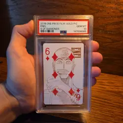 PSA 10 GOD ENEL GOLD PLAYING CARDS 6 OF DIAMONDS 2016 ONE PIECE FILM 💎 - Image 3