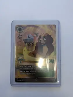 Disney Lorcana Lady Decisive Dog 205/204 Enchanted Reign of Jafar NM - Image 1