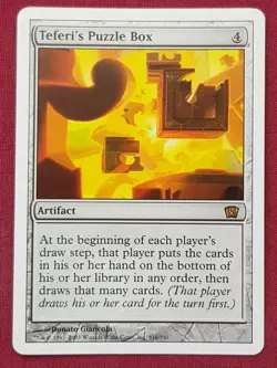 Magic The Gathering 8TH EDITION TEFERI'S PUZZLE BOX artifact card MTG EIGHTH - Image 1