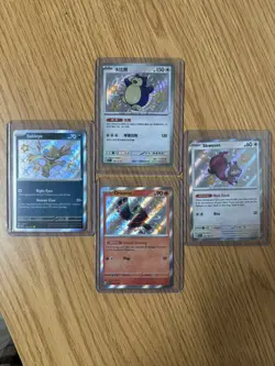 Pokemon TCG - Lot of 4 -NM paldean Fates Shiny cards Snorlax CHINESE - Image 1