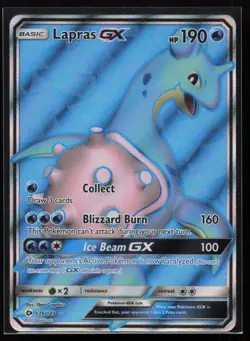 Lapras GX (Full Art) 139/149 SM Base Set 5ban Graphics Art Pokemon TCG Card - Image 1