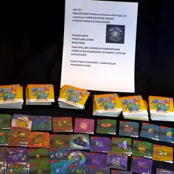 Pokemon Eif Origin 2.0 Gameboy Lenticular Card Booster Pack Lot - Lot of 9 packs - Image 5