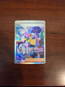 Iono 237/091 SIR Special Illustration Rare Paldean Fates Pokemon Card NM - Image 1