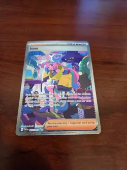 Iono 237/091 SIR Special Illustration Rare Paldean Fates Pokemon Card NM - Image 3