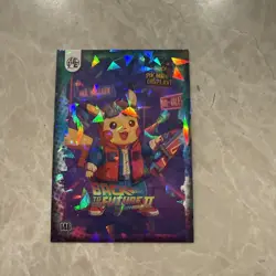 PIKACHU - Back To The Future 2: Marty McFly - Holo- Pikachu Cosplay Pokemon Card - Image 1