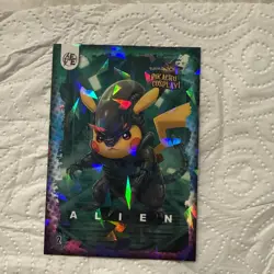 PIKACHU - Alien: Xenomorph - Standard Holo - Pikachu Cosplay Pokemon Card - Image 1