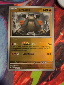 Terrakion Master Ball Pattern 054/086 Pokemon Card - Image 1