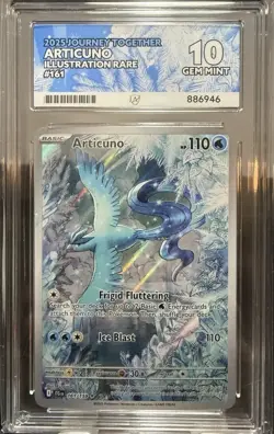 Pokemon TCG Articuno Card Journey Together 161/159 Ace 10 Gem Mint - Image 1