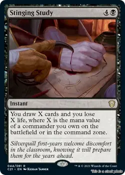 Stinging Study [C21 - 44] - NM TCG MTG - Image 1