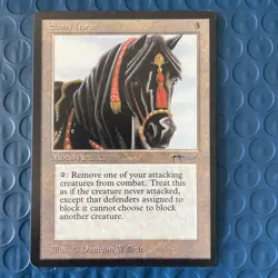 Ebony Horse Arabian Nights 1994 Magic: the Gathering MTG NM - Image 1