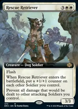 Rescue Retriever - Extended Art NM, English MTG The Brothers' War - Main Set - Image 1