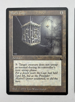 MTG ** Barl's Cage The Dark NM Never Played Rare - SellbyCyn - - Image 1