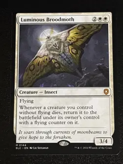 MTG Commander: Bloomburrow Luminous Broodmoth 0144 NM Mythic - Image 1