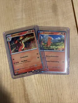 Charmeleon 005/165 Charmander 004/165 Cosmos Holo S&V MEW 151 NM+ - Image 1