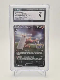 Conkeldurr V (Alternate Full Art) 074/078 Pokemon GO Holo - Image 1