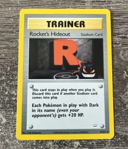 Rocket's Hideout 63/64 Neo Revelation NM WOTC Pokemon TCG Vintage Single - Image 1