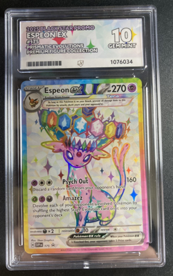 Pokemon TCG - Espeon Ex SVP 175 - ACE 10 Gem Mint - Perfect Subgrades - Image 1