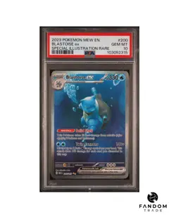 PSA 10 GEM MT Blastoise ex 200/165 Special Illustration Rare Pokemon 151 MEW - Image 1