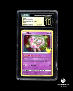 CGC 10 PRISTINE Mew Holo 011/025 Pokemon Celebrations POP 35!! - Image 1