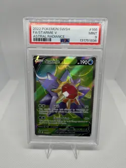 Fa/Starmie V Astral Radiance Pokemon Sword & Shield Astral Radiance 166 NM PSA 9 - Image 1